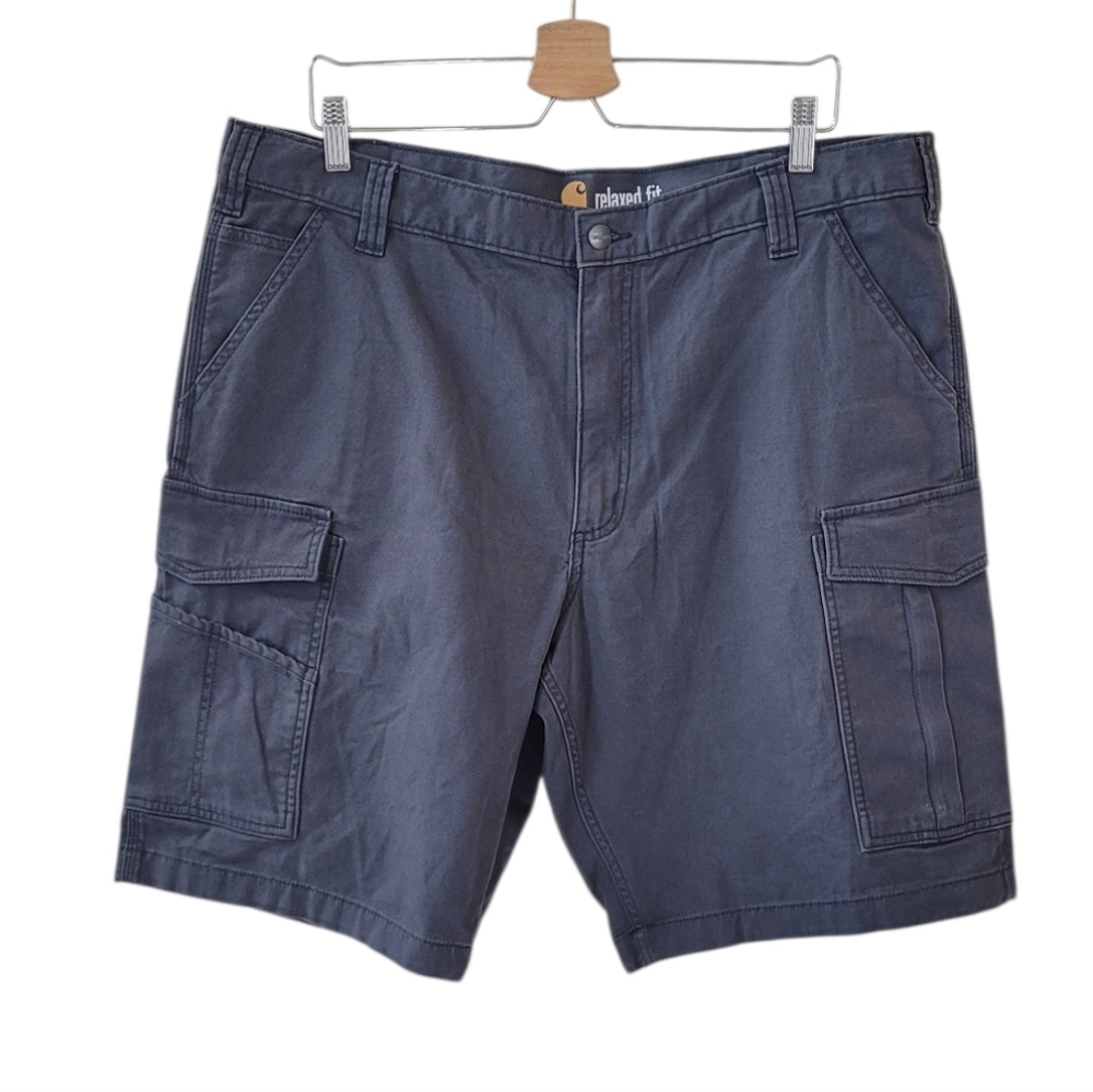 Carhartt Grey Relaxed Fit Cargo Work Shorts Size 40